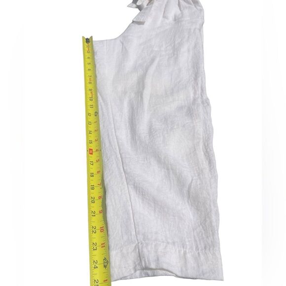 A New Day Womens High Rise Paperbag Ankle Pants Cream Size Medium - Picture 10 of 12